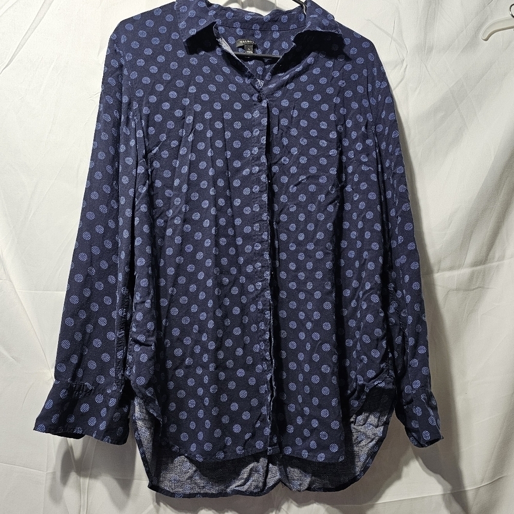 Talbots button down long sleeve blouse